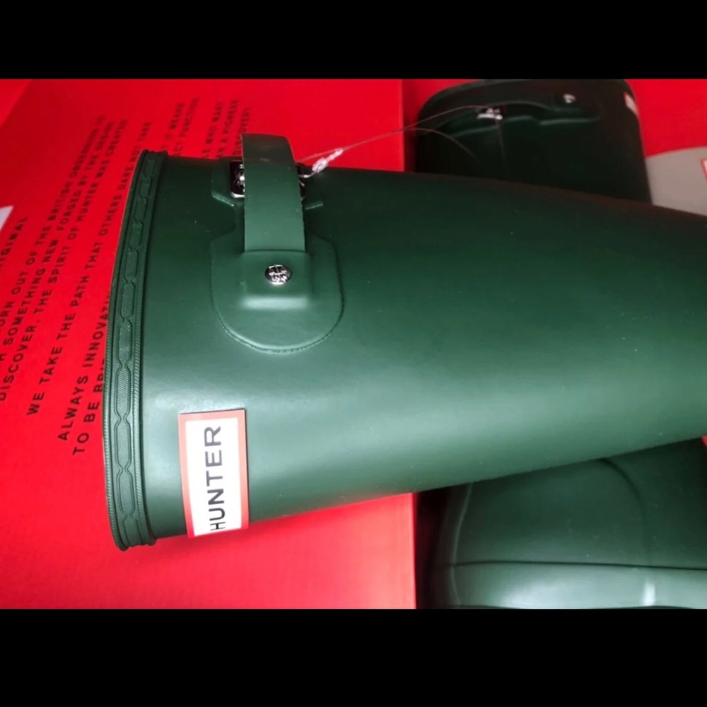 NEW Hunter Original green tall rain boots SIZE 7 8 10 - Picture 3 of 11